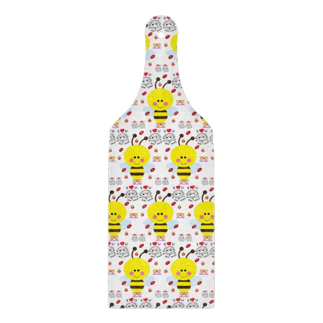 Glass Cutting Board Valentine's Day (Front)