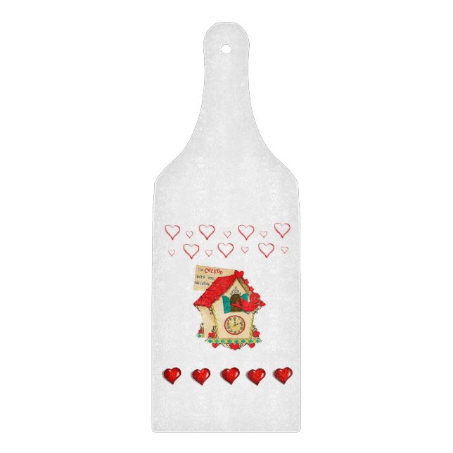 Glass Cutting Board Valentine's Day (Front)