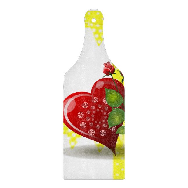 Glass Cutting Board Valentine's Day (Front)