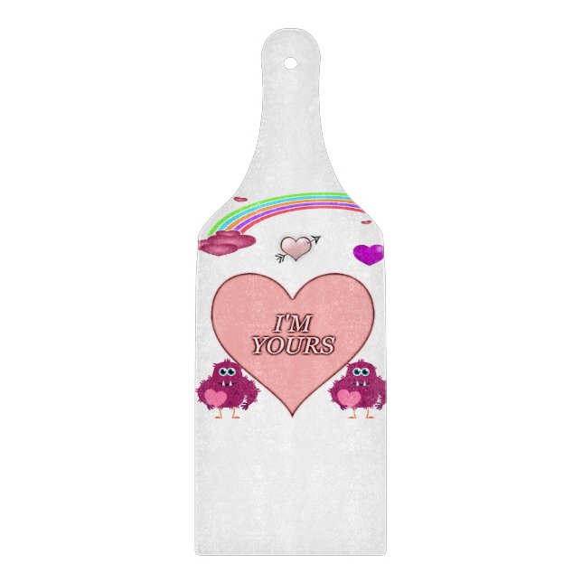 Glass Cutting Board Valentine's Day (Front)
