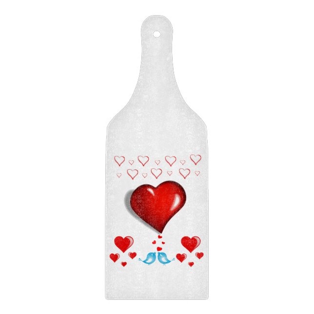 Glass Cutting Board Valentine's Day (Front)