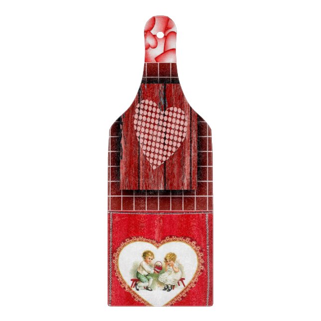 Glass Cutting Board Valentine's Day (Front)