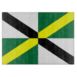 Glass cutting board with Flag of Monterey City