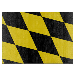 Glass cutting board with Flag of Munich