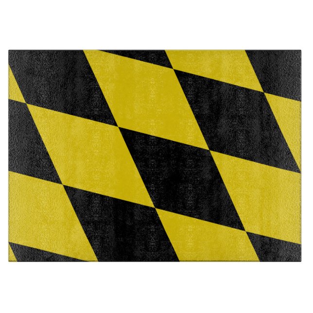 Glass cutting board with Flag of Munich (Front)