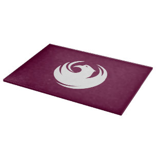 Glass cutting board with Flag of Phoenix City
