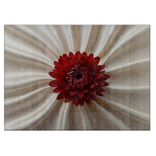 Glass cutting board with Japanase Colours