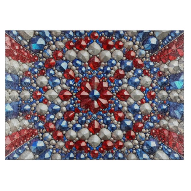 Glass cutting board with Netherlands Colours (Front)