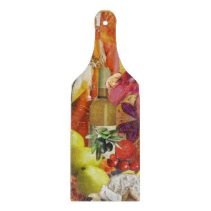 Glass Cutting Board with Vibrant Orange