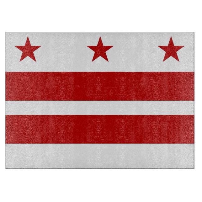 Glass cutting board with Washington DC, USA (Front)