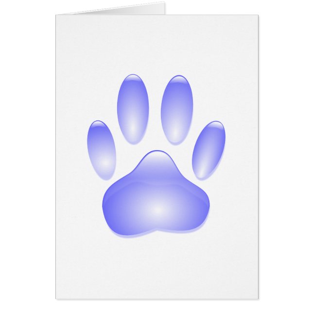 Glass Dog Paw Print (Front)