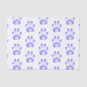 Glass Dog Paw Print Tissue Paper