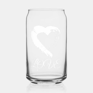 Glass Drinkware Moon Heart