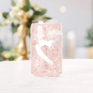 Glass Drinkware Moon Hearts