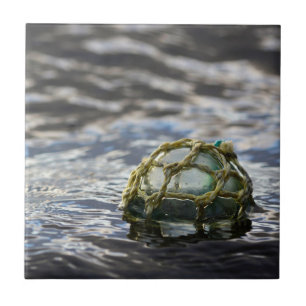 Glass Fishing Float Portrait Ceramic Tile