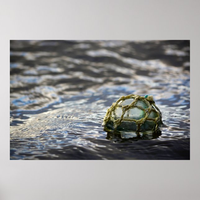 Glass Fishing Float Portrait Poster (Front)