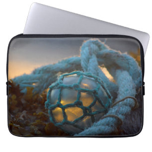 Glass fishing float, Sunset, Alaska Laptop Sleeve