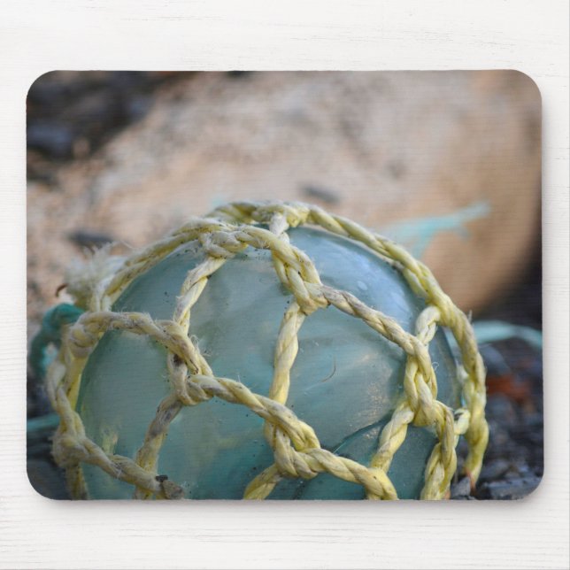 Glass Fishing Float, Vertical Mouse Pad (Front)