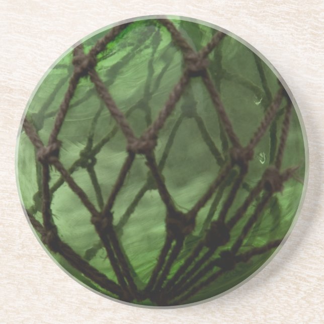 Glass float coaster (Front)