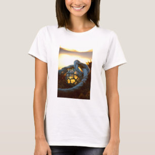 Glass float glows at sunset, Alaska T-Shirt