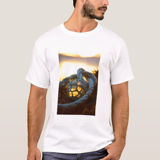 Glass float glows at sunset, Alaska T-Shirt (Front)