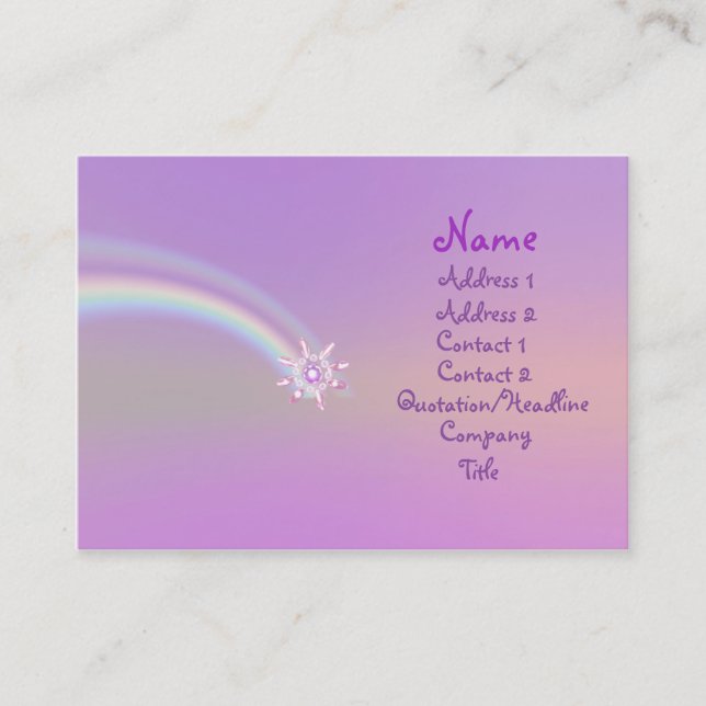 Glass Flower Business Card (Front)