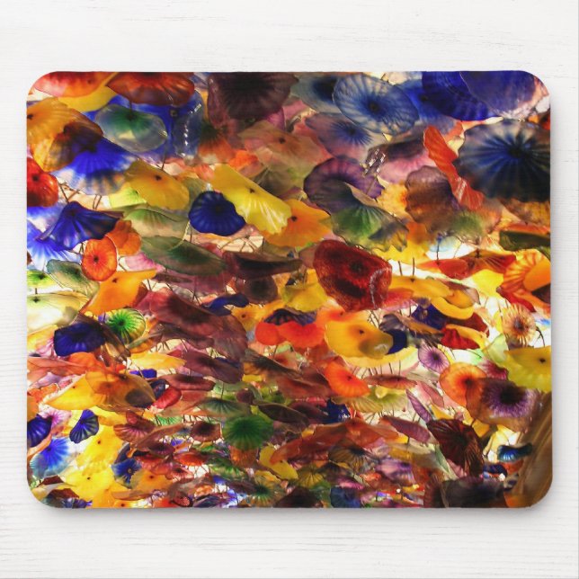 Glass Flower Ceiling Mouse Pad (Front)