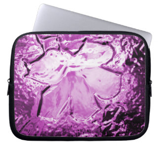 Glass Flower Purple Laptop Sleeve