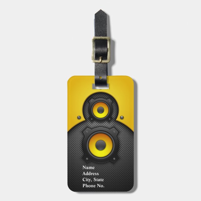 Glass Frame 1 Luggage Tag (Front Vertical)