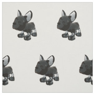 Glass French Bulldog Fabric