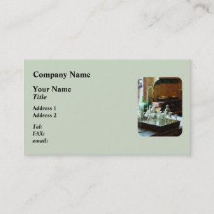Glass Funnels and Bottles Business Card