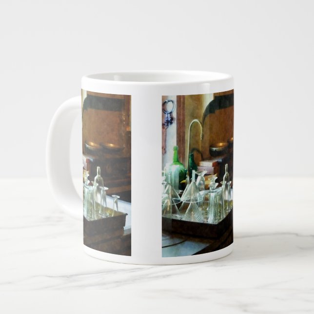 Glass Funnels and Bottles Large Coffee Mug (Front Left)
