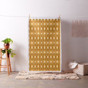 Glass Garden Rose in Gold Fabric