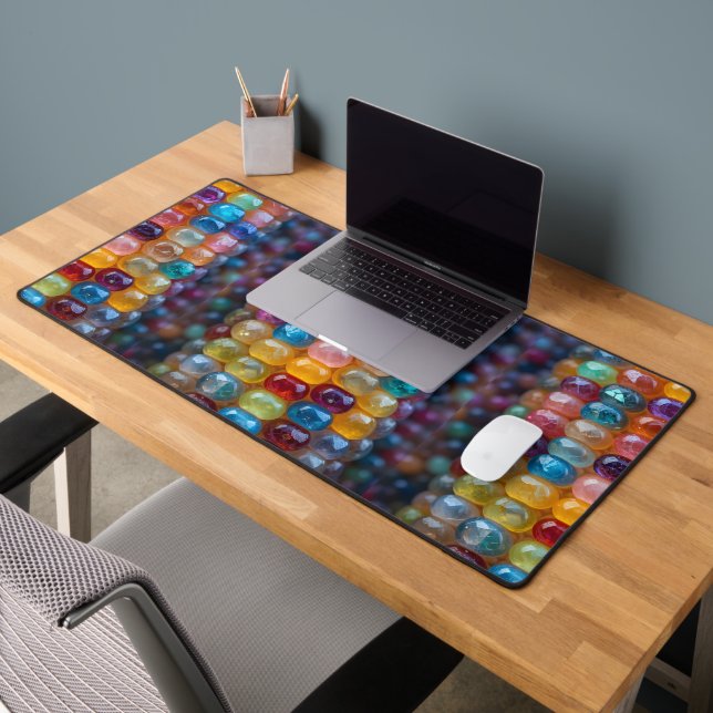 Glass Gem Corn Cross-Section Desk Mat (Office 2)