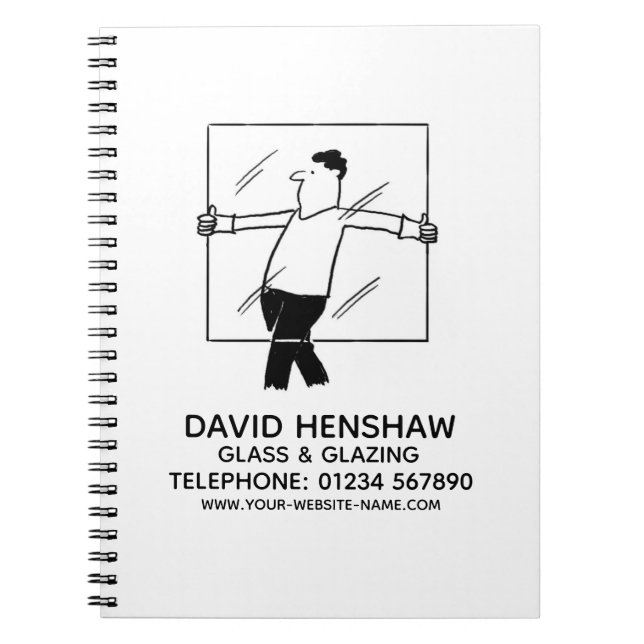 Glass & Glazing Glazier Notebook (Front)