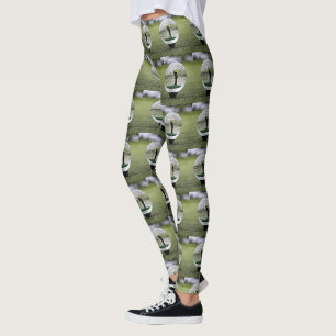 Glass Golf Ball With Golf Player Inside, Leggings