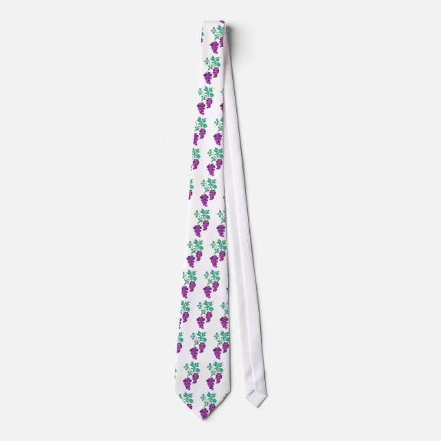 Glass Grapes Tie (Front)