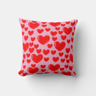 glass hearts cushion