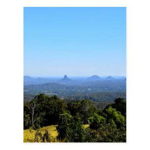 GLASS HOUSE MOUNTAINS QUEENSLAND AUSTRALIA POSTCARD