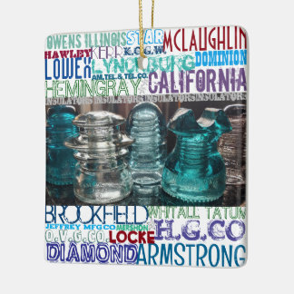 Glass Insulator COLLECTORS Ornament Gift