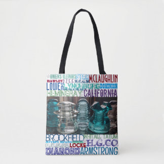 Glass Insulator manufacturers Collectors Tote
