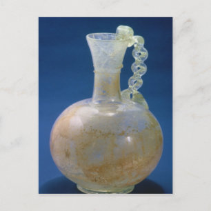 Glass jug, Roman, 3rd century Postcard