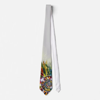 Glass Leaves White Wedding Japanese Designer Tie