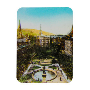 Glass Magic Lantern Slide MONTREAL 1890 Canada Pos Magnet