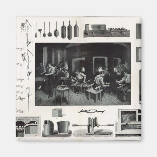 Glass manufacture magnet