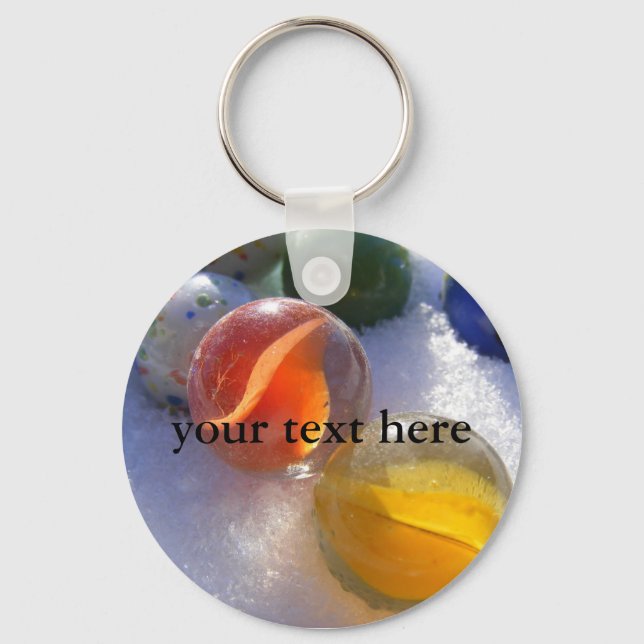 Glass Marbles Keyring (Front)