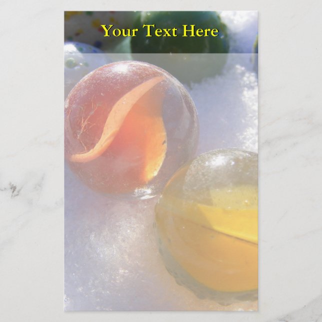 Glass Marbles Stationery (Front)