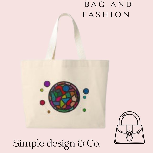 Glass Minimalist  Sacred Colour Texture Tote Bag (Creator Uploaded)