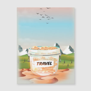 Glass Money Travel Jar