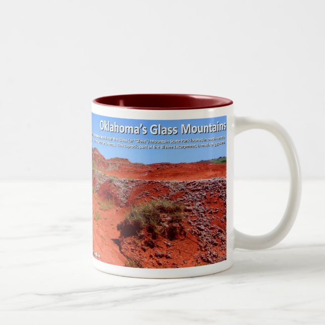 Glass Mountains IV - Permian Red Beds Two-Tone Coffee Mug (Right)